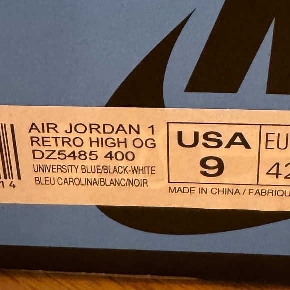 Air Jordan 1 Retro High OG, size 9 - Picture 6 of 6